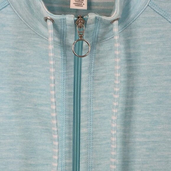 Chico’s Weekends Jacket Womens XL Or 3 Zip Close Drawcord Lightweight Beachy - Picture 5 of 10